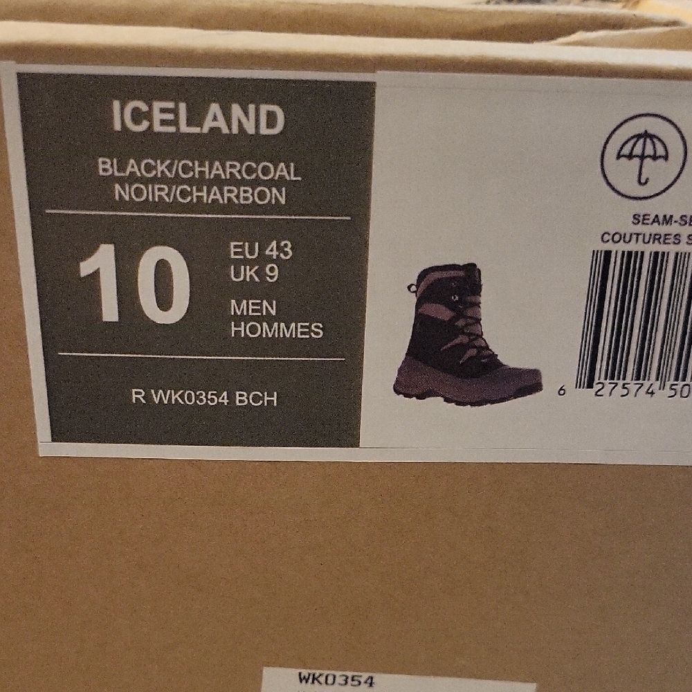 Kamik Men's Black and Gray Snow Boots - Picture 5 of 5